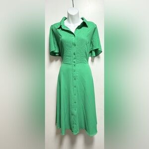 Donna Morgan Vibrant Green Midi Dress Size 12